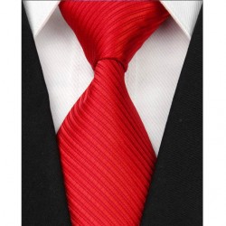 Hedvábná kravata červená NT0072