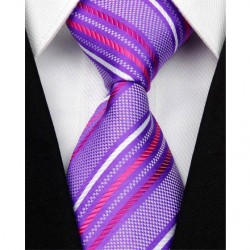 Hedvábná kravata fialová NT0067