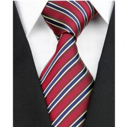 Hedvábná kravata červená NT0118