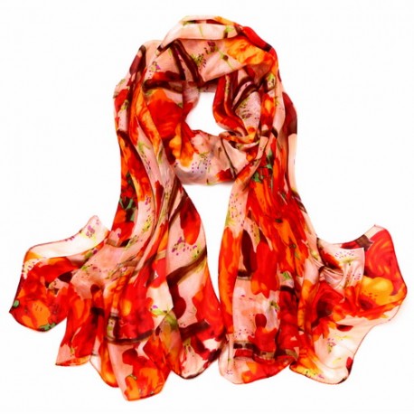 Hedvábný šátek 100% SILK PAJ-SPAJ045B